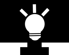 Lightbulb On And Monitor Line Tracing Svg Vector, Free Vectors File